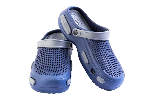 "Leisure mules with removable footbed, color navy/silver, size 43 image"
