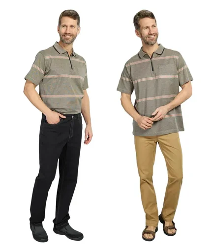 "Stretch pants, color black, size 56 image"