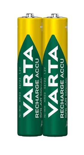 "RECHARGE ACCU Solar Micro (AAA) battery with 550mAh - 2 pieces image"