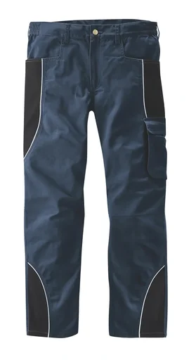 "Trousers with reflective piping, color navy/black, size 58 image"