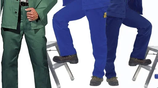 "Work trousers, royal blue, size 25 image"