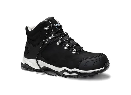 "jo_POWERFUL black Mid S3 safety lace-up boots size 37 image"