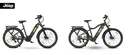 Women's SUV E-Bike, 27.5 inches, frame size 48 cm, 7-speed derailleur, black, ULM 7000