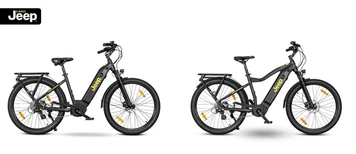 "Women's SUV E-Bike, 27.5 inches, frame size 48 cm, 7-speed derailleur, black, ULM 7000 image"