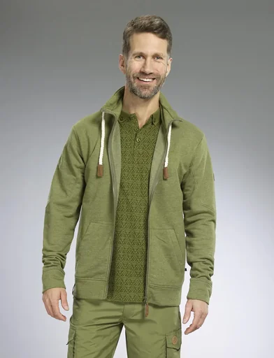 "Sweat jacket, color olive, size L image"