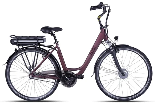 "Unisex City E-Bike 28 inches, frame size 50 cm, 7-speed hub gear, Metropolitan Joy 2.0, red 13Ah image"