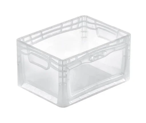 "Eurobox with removal flap 400x300x220mm, transparent image"