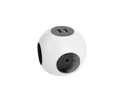 Wall socket with 2 USB ports - light bulb - grounding