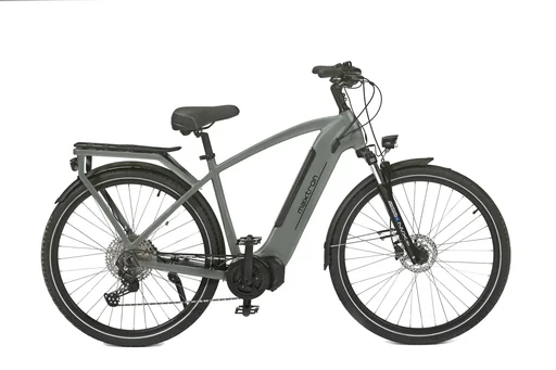"Men's e-trekking bike, 28 inches, frame size 50 cm, 11-speed derailleur, steel grey, MTS-20X image"
