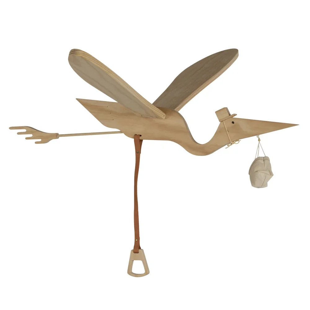 "Quax mobile pelikan drewno natura image"