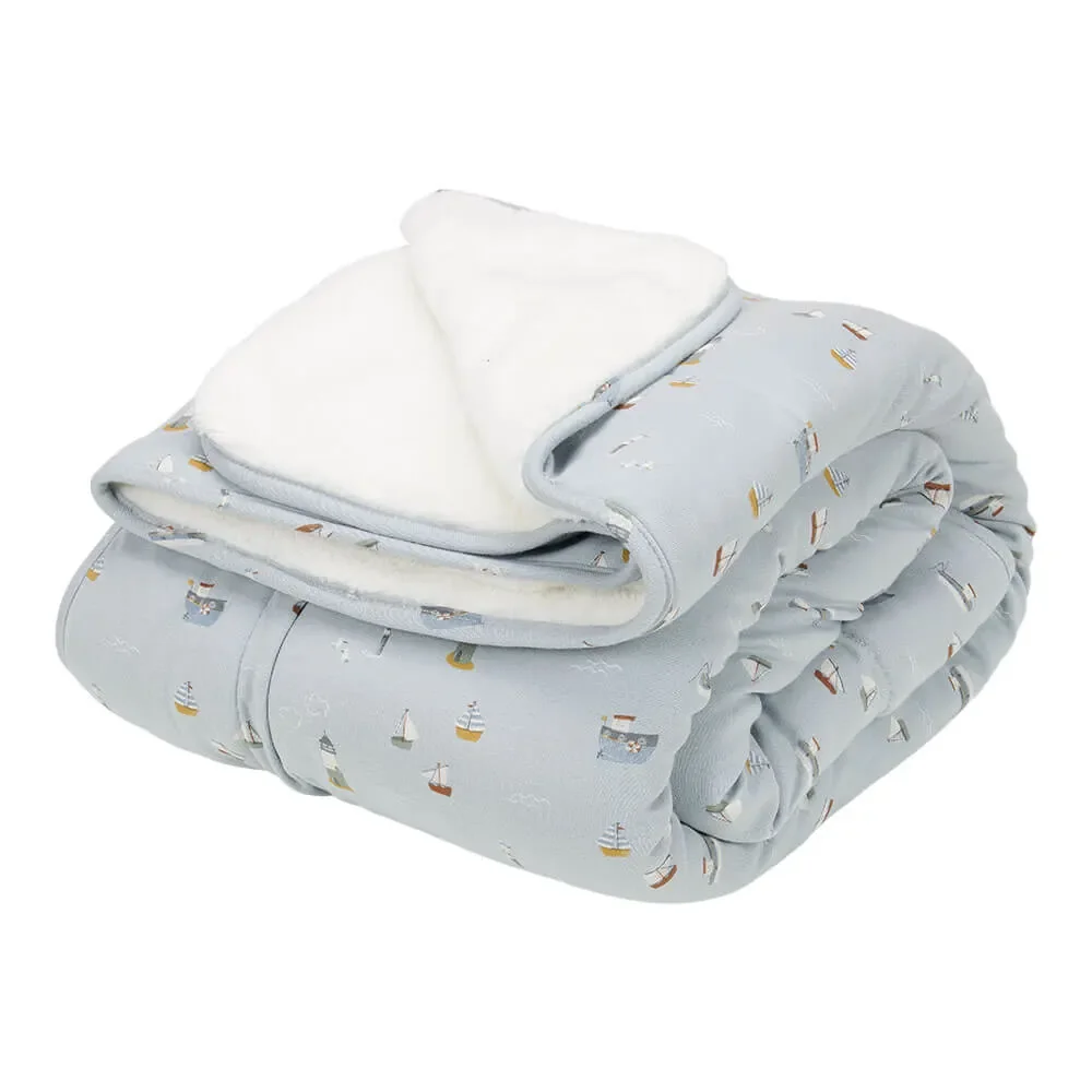 Little Dutch Baby blanket "Sailors Bay" niebieski, Rozmiar: 110 x 140 cm