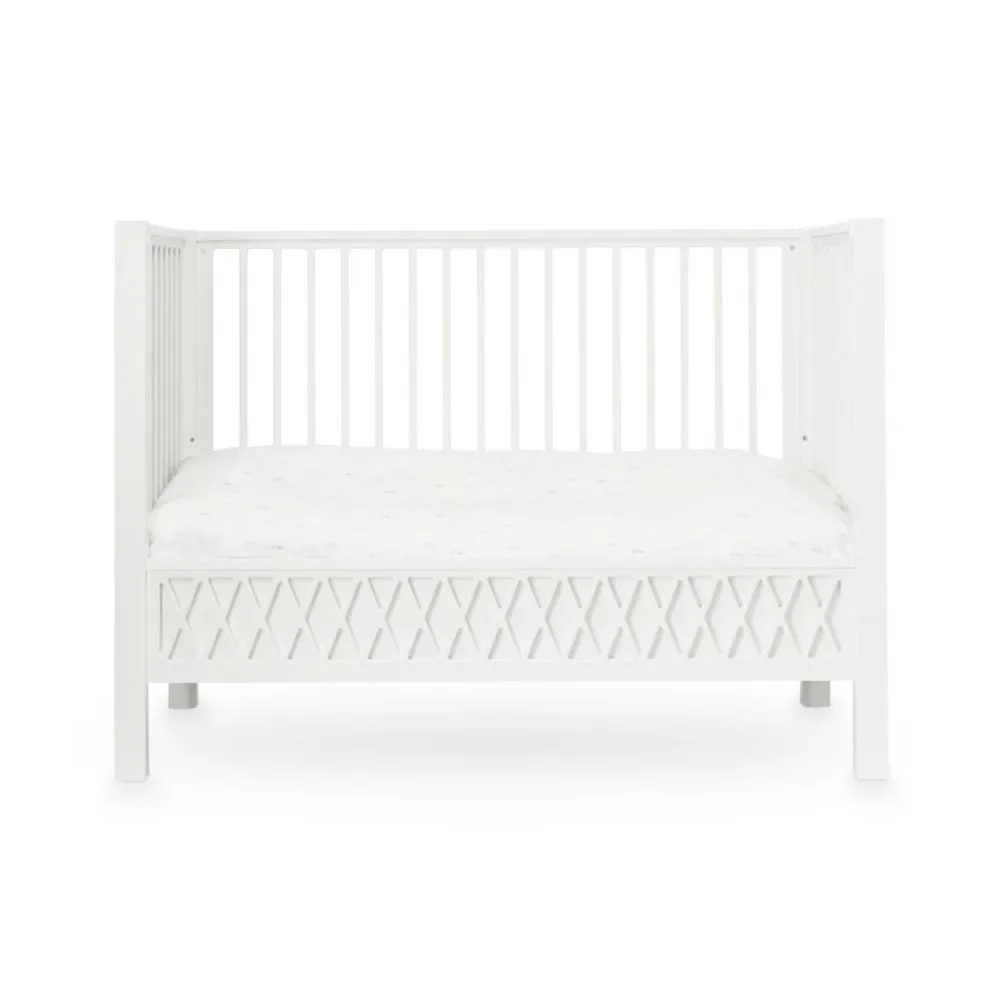 Cam Cam łóżeczko dziecięce Harlequin 60 x 120 białe