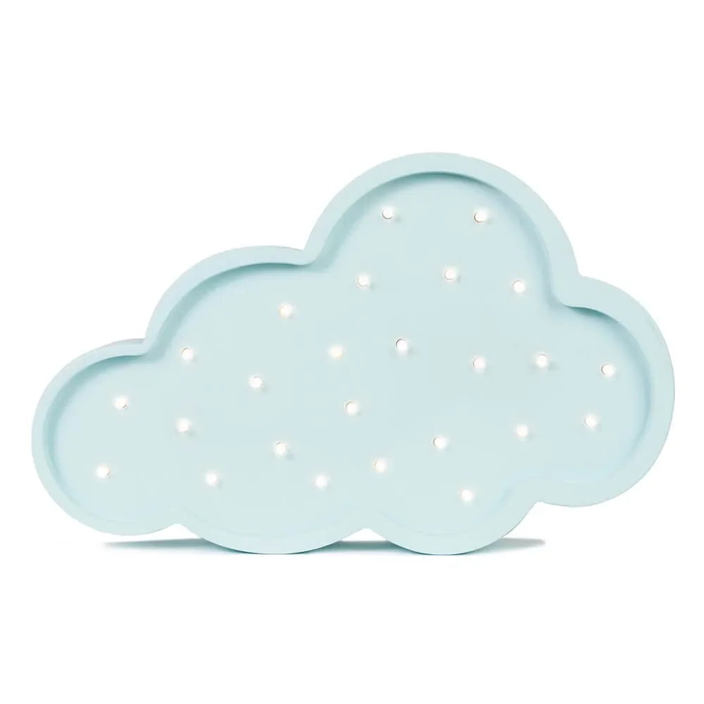 "little lights Led deco lampa dziecięca cloud light niebieska image"