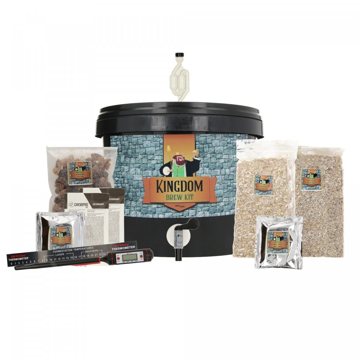 "Zestaw do warzenia piwa Kingdom Brew Kit Dunkel - Kompletna mieszanka słodu na 5 litrów piwa image"