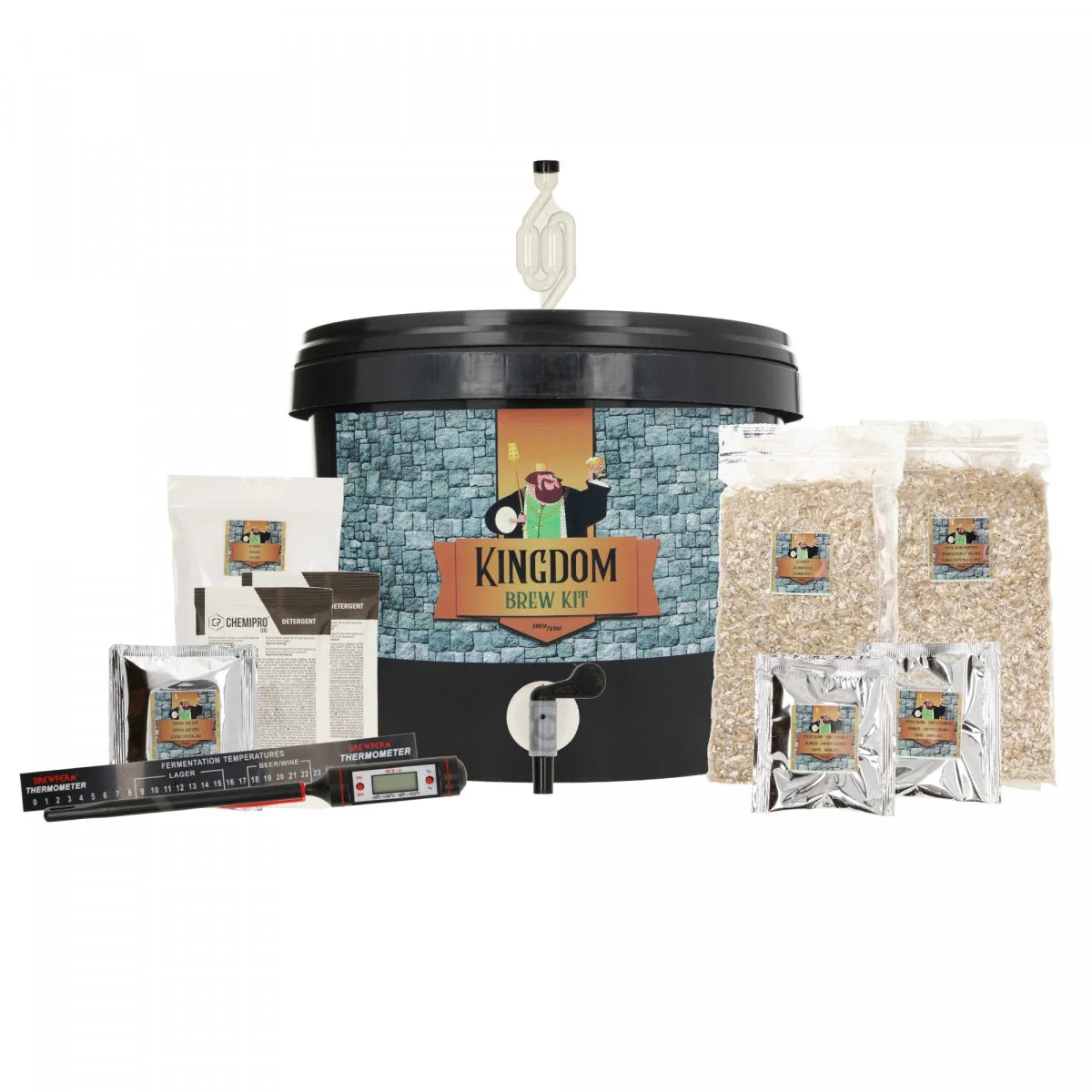 "Zestaw do warzenia piwa Kingdom Brew Kit - Blondes Starkbier, Kompletna mieszanka słodu na 5 litrów piwa image"