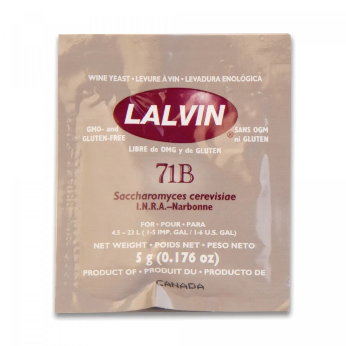 "Drożdże do wina, suche drożdże, drożdże winiarskie 71B™ - Lalvin™ - 5g image"