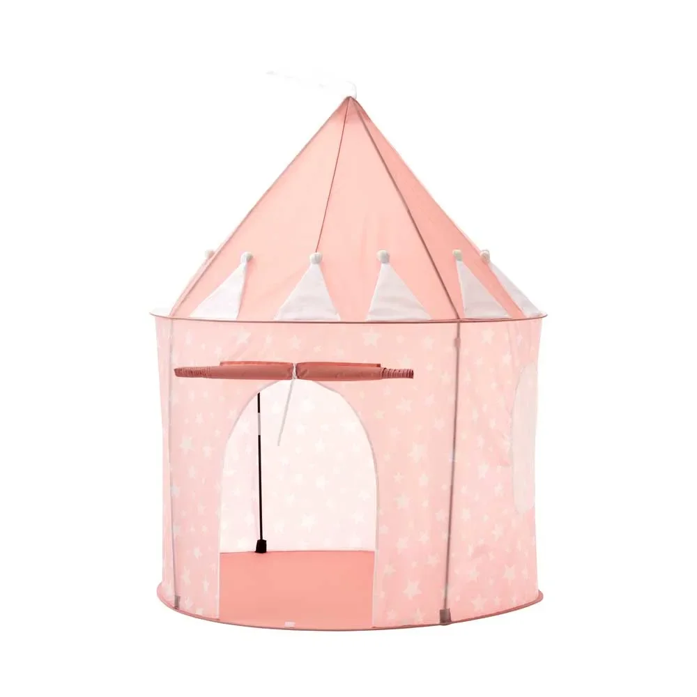 Kids Concept play namiot okrągły gwiazdki różowy