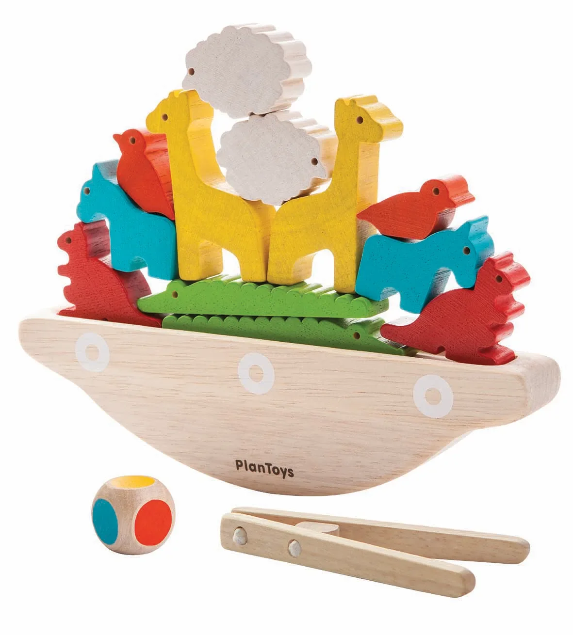 "Plan Toys gra balansująca dla dzieci łódź drewno image"