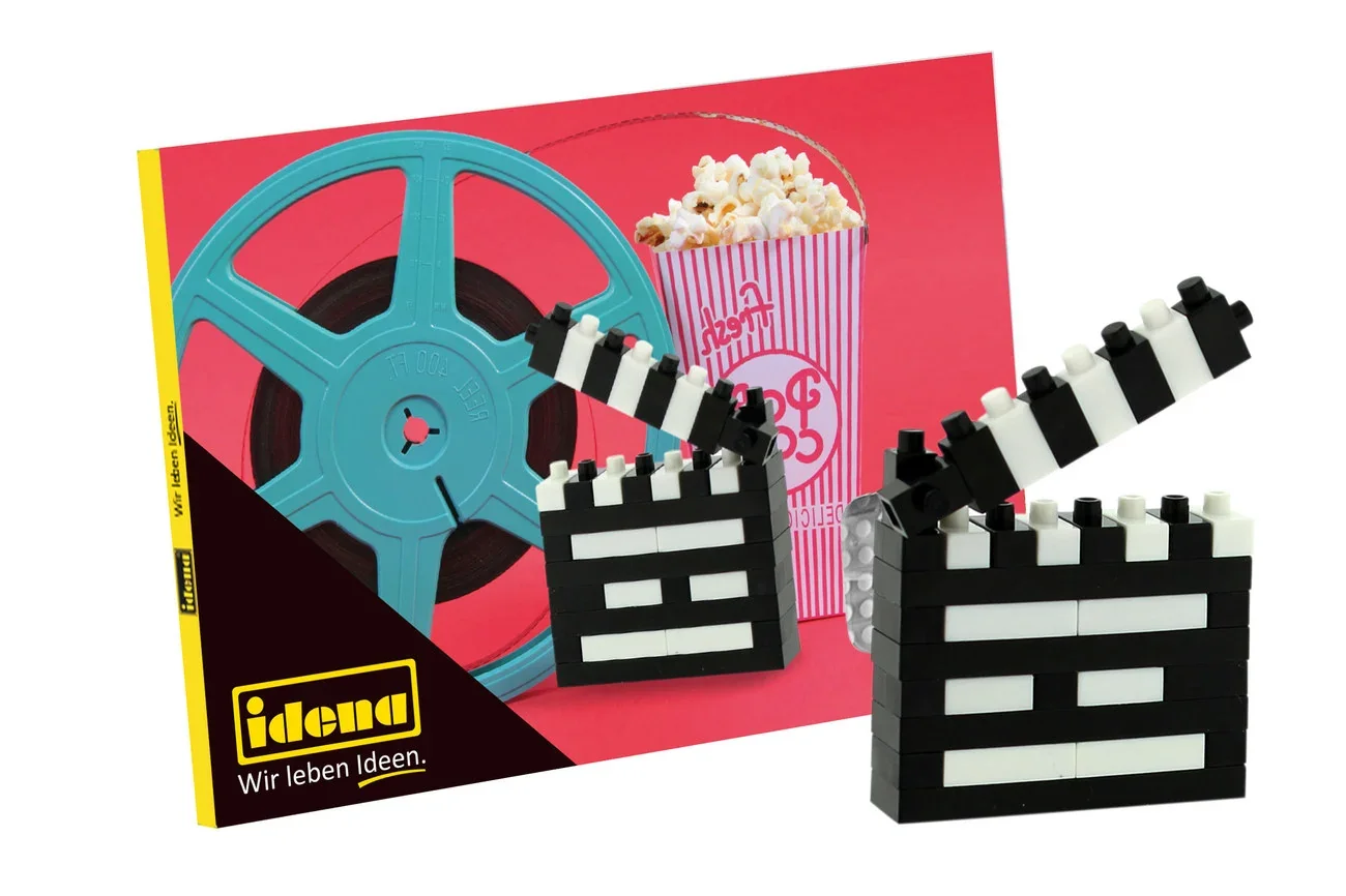 "Idena Mini klocki konstrukcyjne pocztówka – klaps filmowy image"