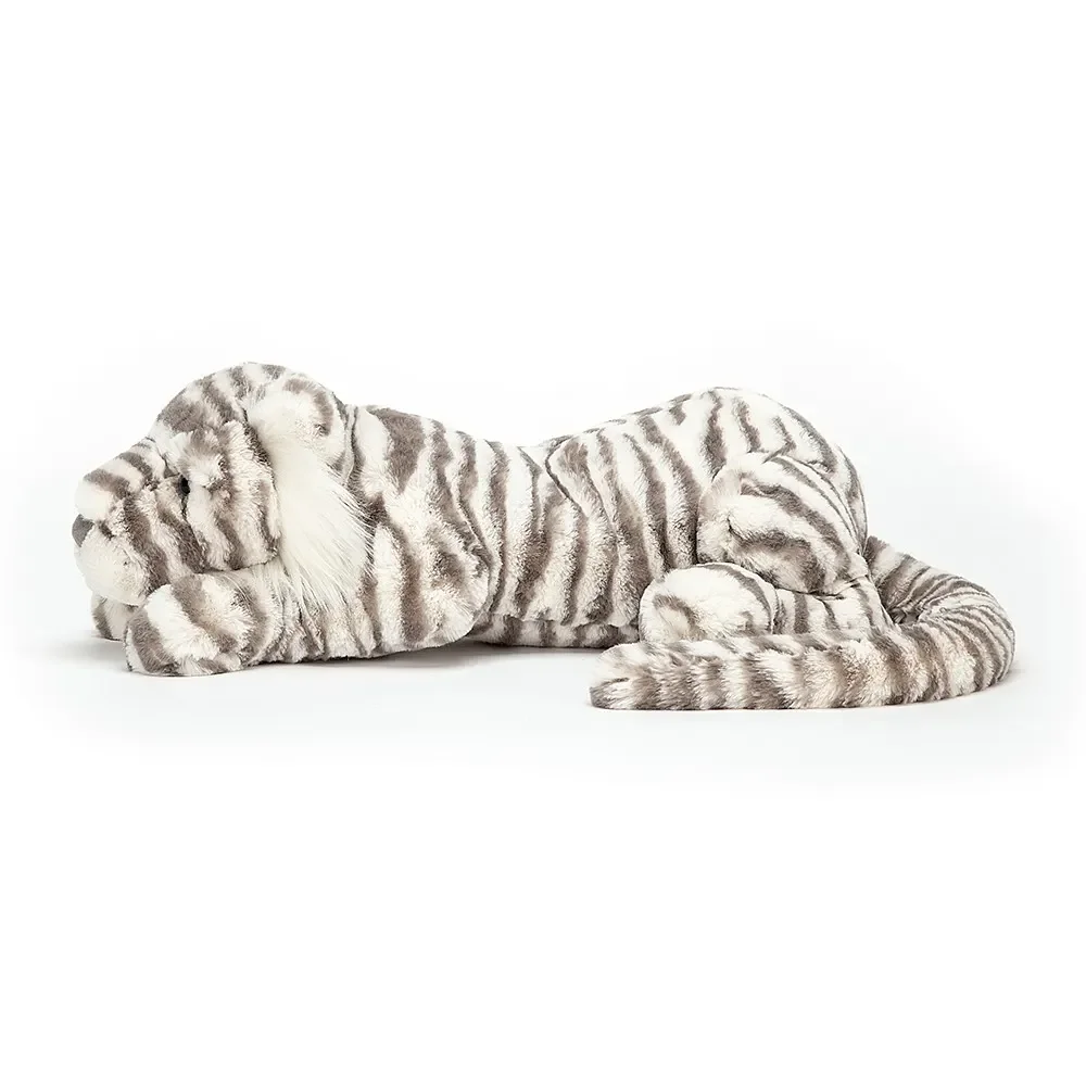 "Jellycat Pluszak, maskotka - Sacha Snow Tiger, Rozmiar: Mały - H8 X W29 CM image"