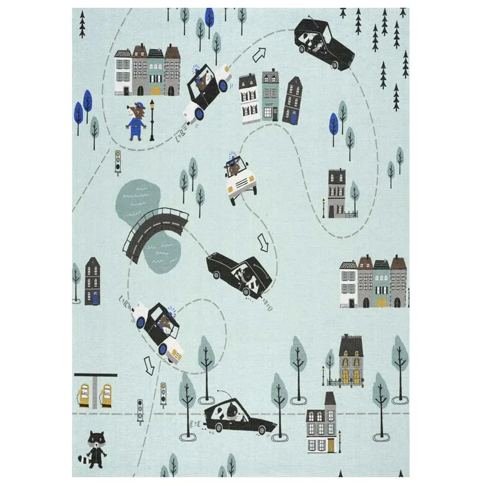 "Livone dywan dziecięcy zmywalny city & cars, Rozmiar dywanu: 140 x 140 cm image"