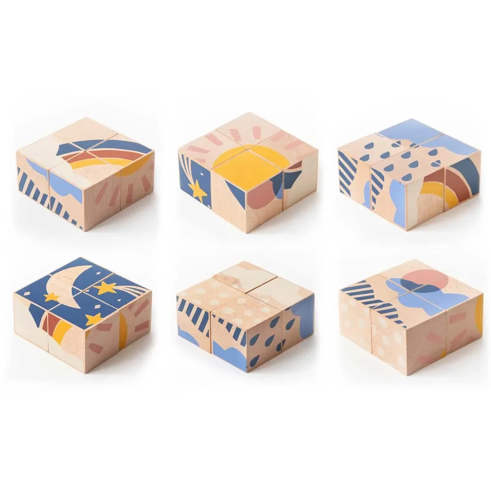 "Nobodinoz klocki drewniane / puzzle pogoda image"