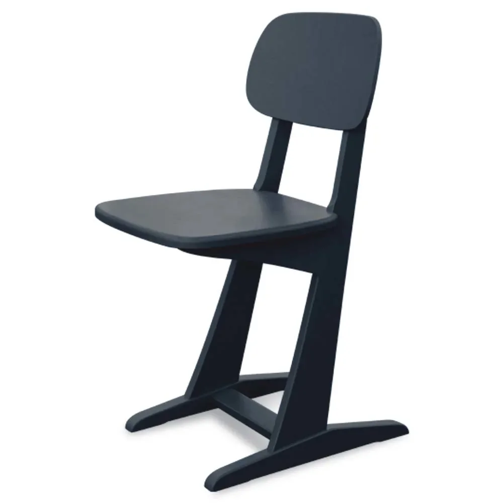 Laurette fotel do biurka La chaise a patins, Kolor: Charbon