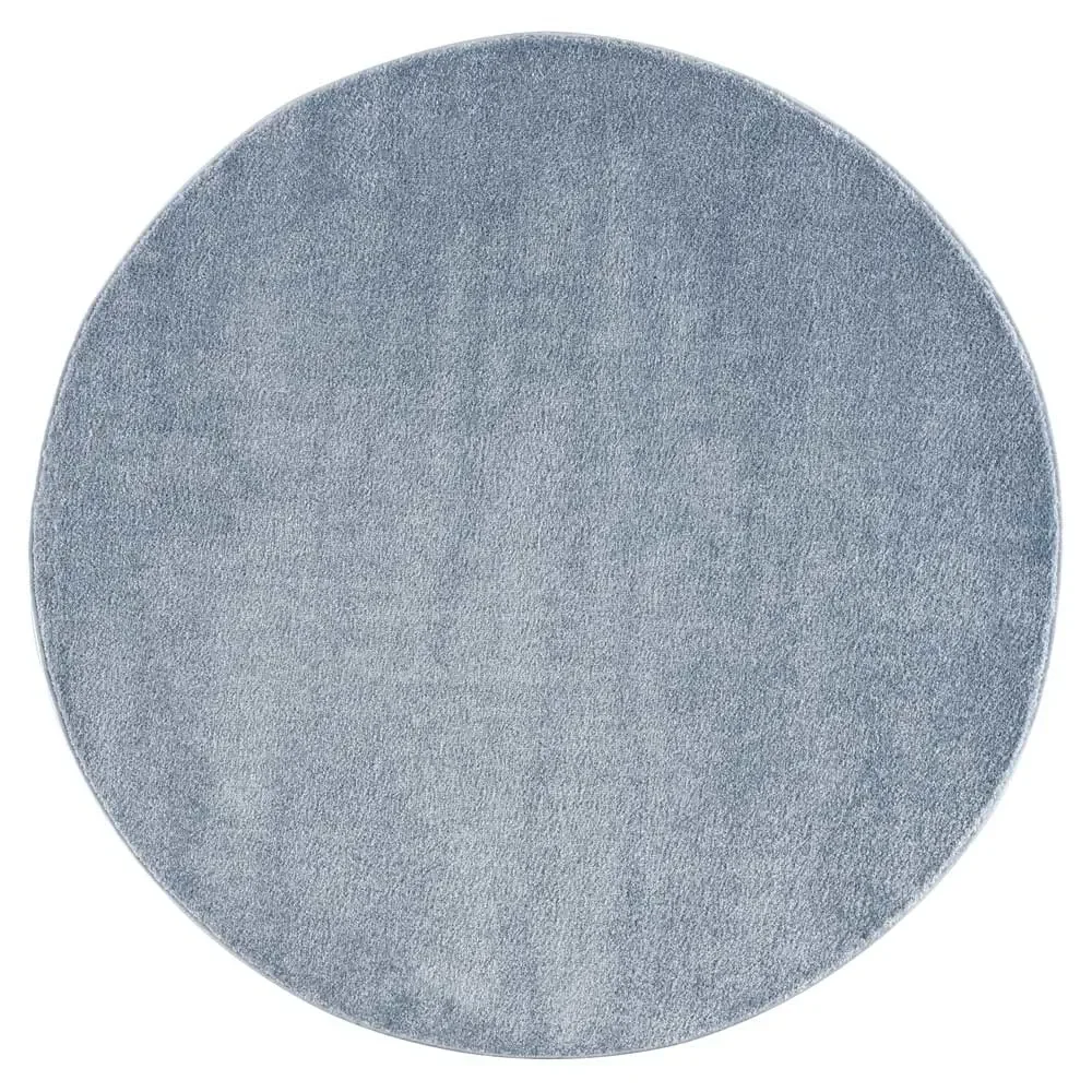 "Livone okrągły dywan uni blue image"