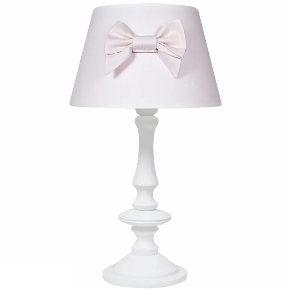 "Caramella lampa stołowa kokardka różowa image"