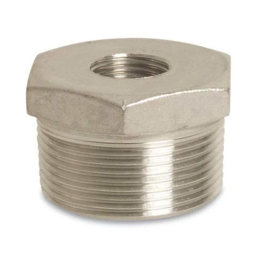 "Złączka gwintowana ze stali nierdzewnej redukcja 3/4" AG x 1/2" IG image"