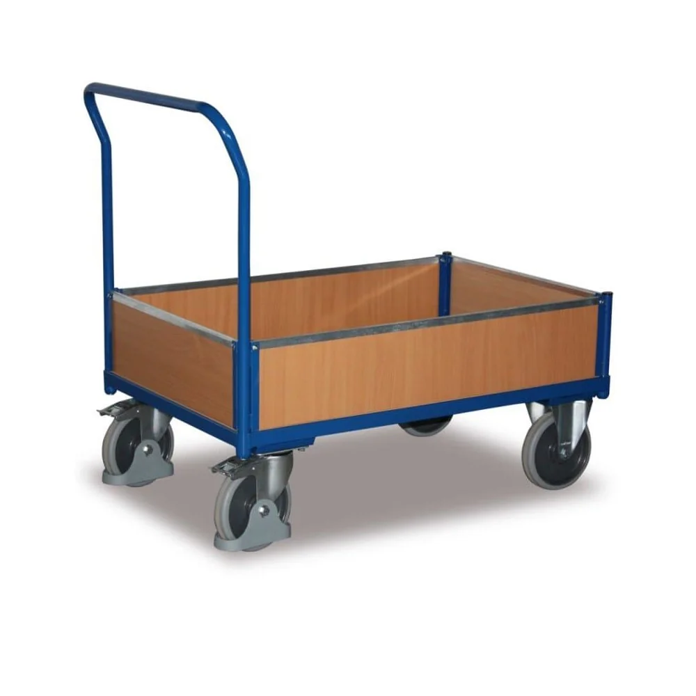 "Wózek transportowy skrzyniowy 500 kg z hamulcem EasySTOP image"