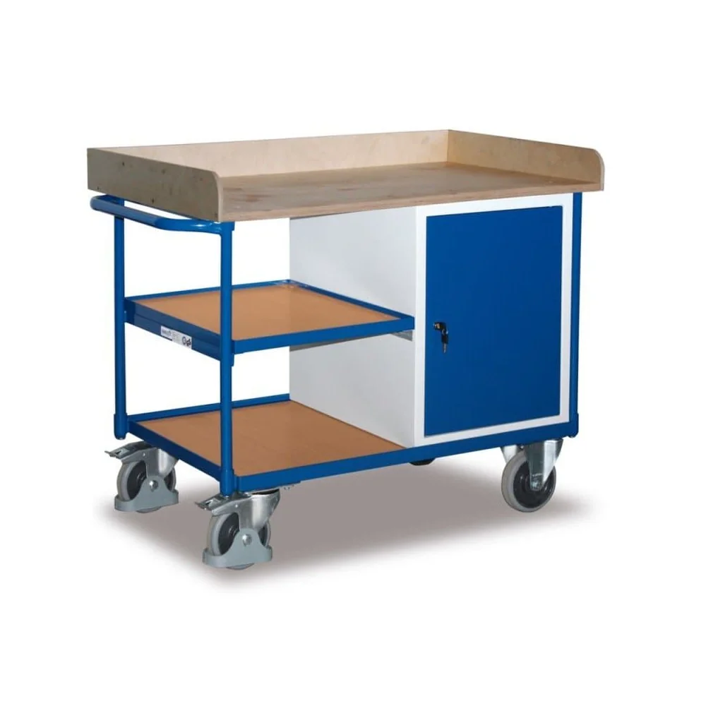 Werkstattwagen mit 3 Ladeflächen, EasySTOP, 400 kg