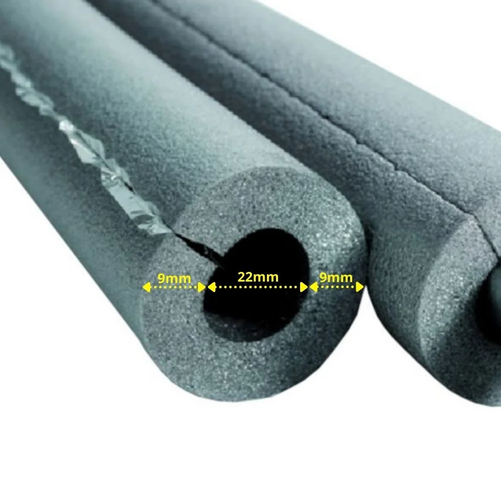"Otulina termoizolacyjna samoprzylepna, izolacja rur 22mm, 1m, Ø 22 mm x 9 mm image"