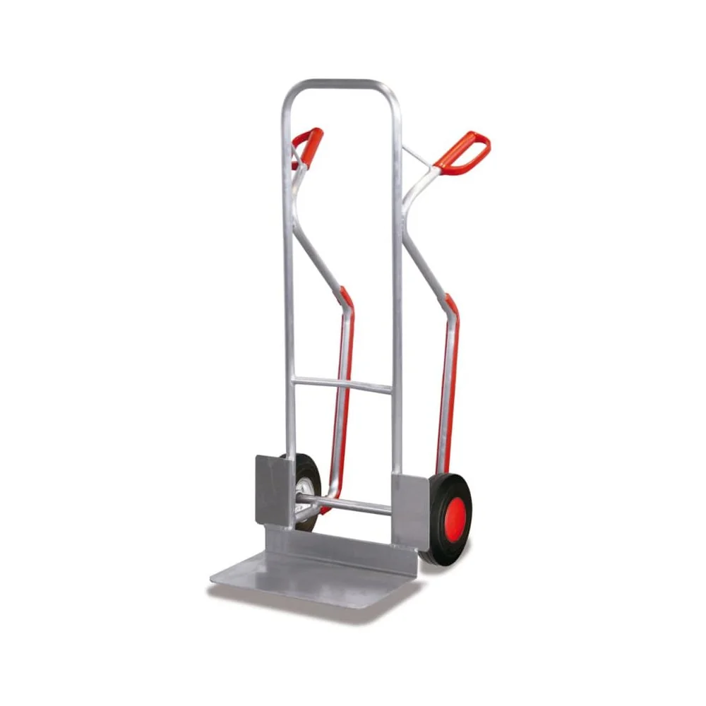"Wózek transportowy aluminiowy 200kg, schodowy, z pełnymi oponami image"