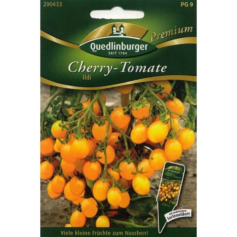 "Pomidory Cherry Ildi F1: Nasiona, Żółte Pomidorki Koktajlowe image"