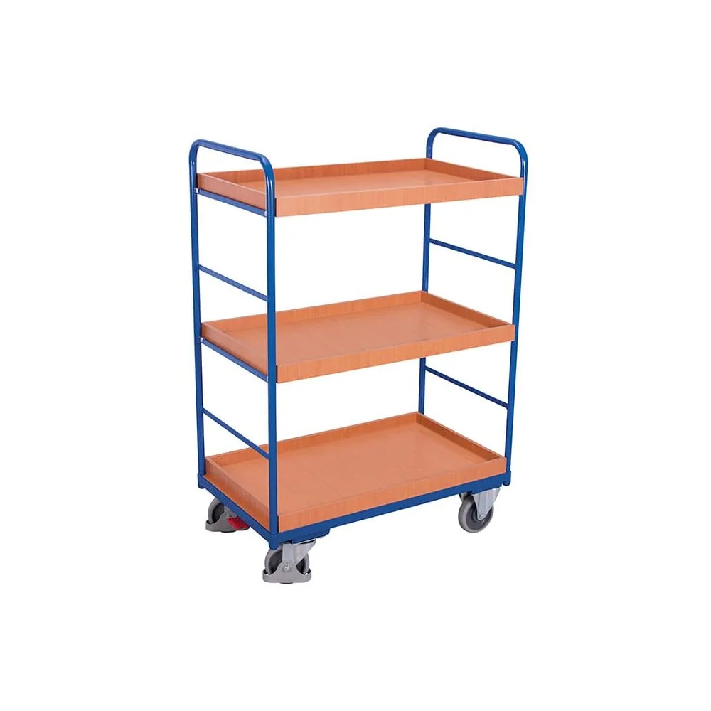 "Wózek transportowy 250 kg, wózek warsztatowy, wózek magazynowy z 3 półkami image"