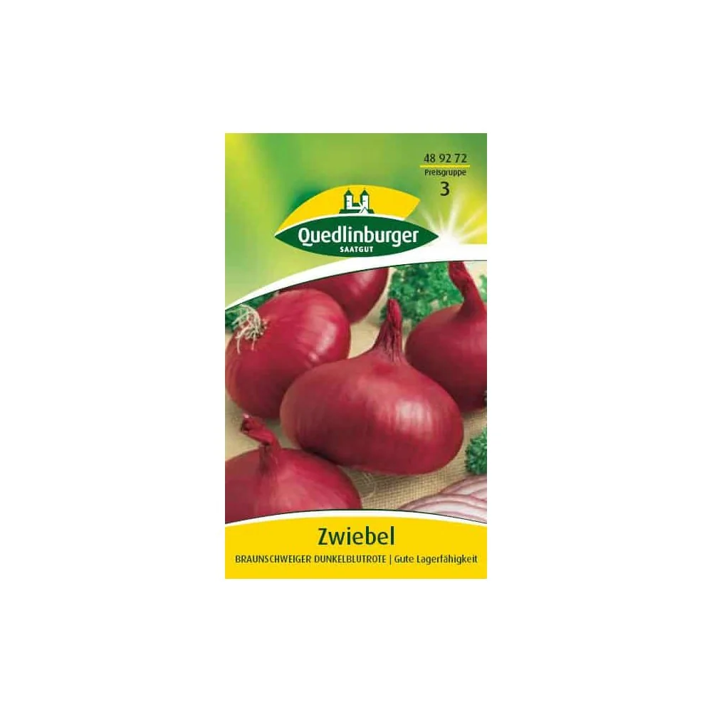 "Cebula Braunschweiger Dunkelblutrote - Nasiona Cebuli Czerwonej image"