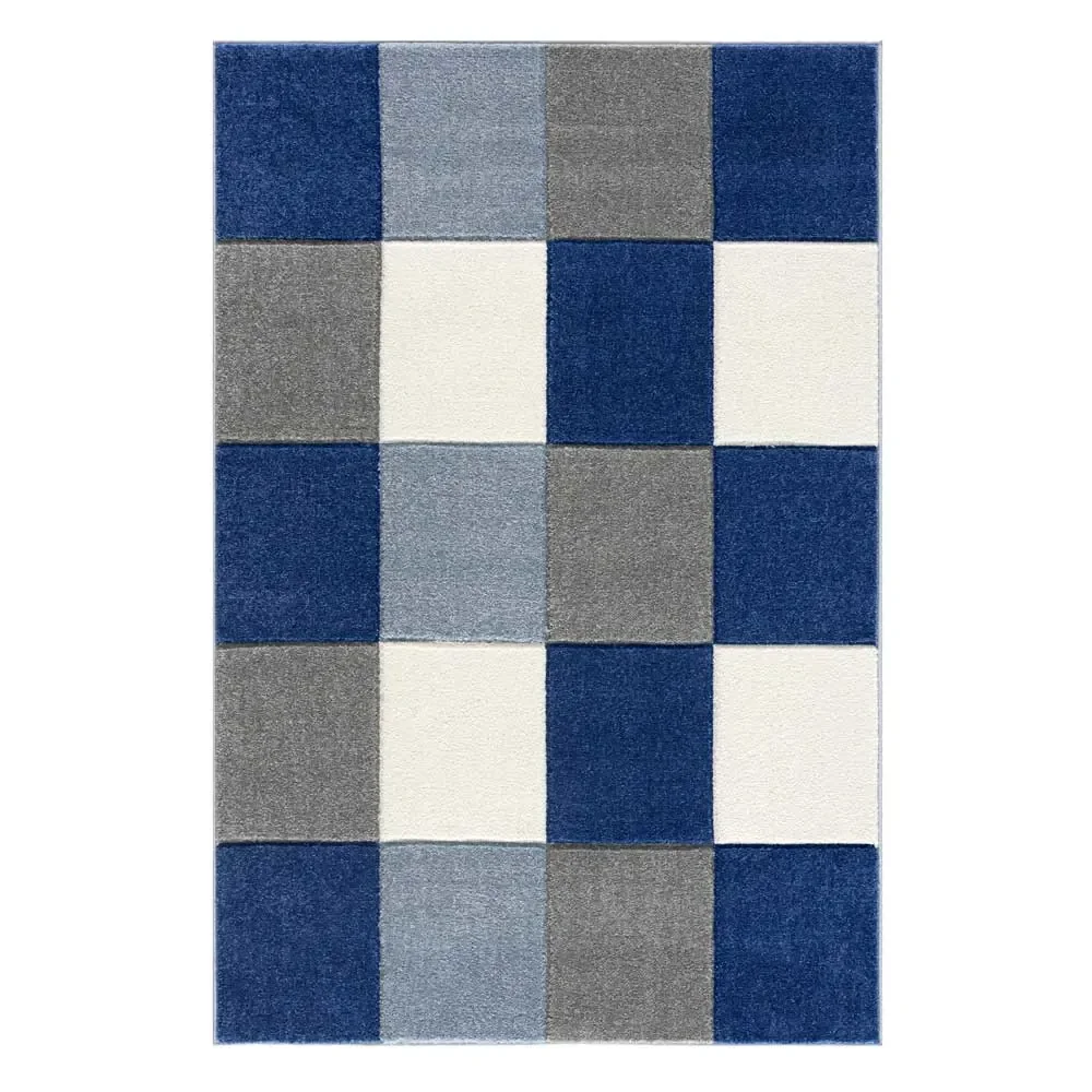"Livone dywan dziecięcy patchwork niebieski, Rozmiar dywanu: 160 x 230 cm image"