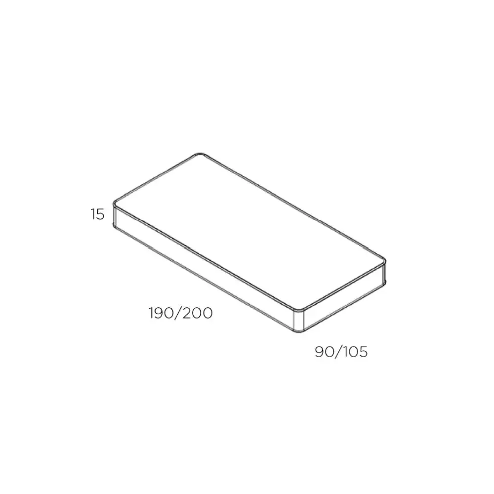 "Materac Muba Bespoke wysokość 15 cm, Rozmiar: 105 x 190 cm image"