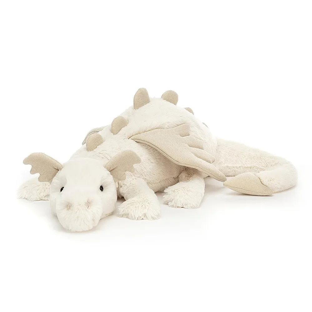 "Jellycat Pluszak, maskotka - Snow Dragon, Rozmiar: Duża - H19 X W66 CM image"
