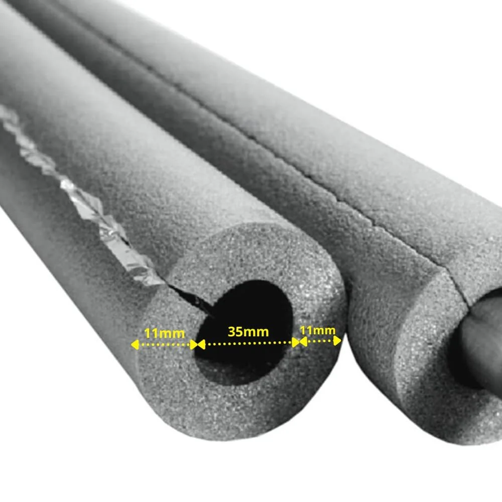 "INSUL-TUBE® Samoprzylepna Izolacja Kauczukowa Rur Ø35mm x 10mm, 2m, Otulina Termiczna image"