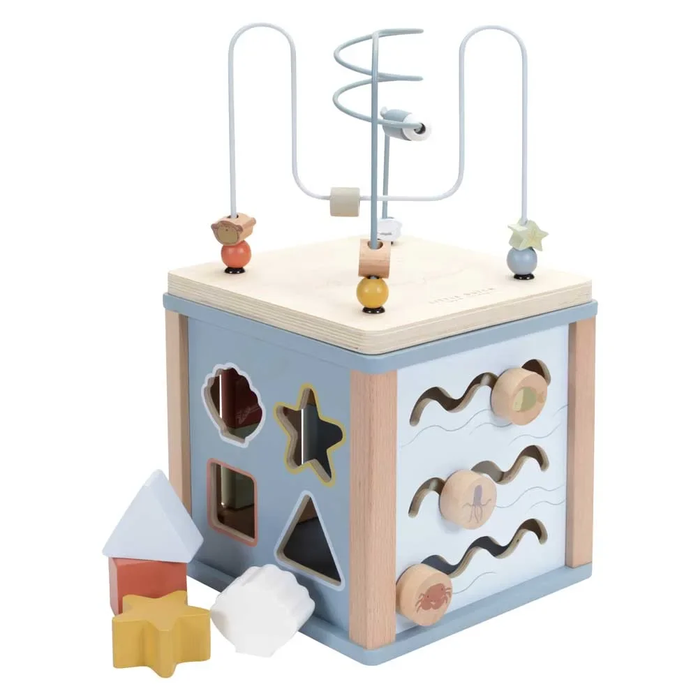 "Little Dutch baby motor activity cube "Ocean" niebieski image"