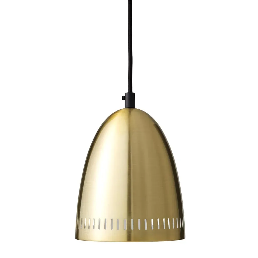 "Superliving metalowa lampa wisząca "Dynamo" mała szczotkowany mosiądz image"