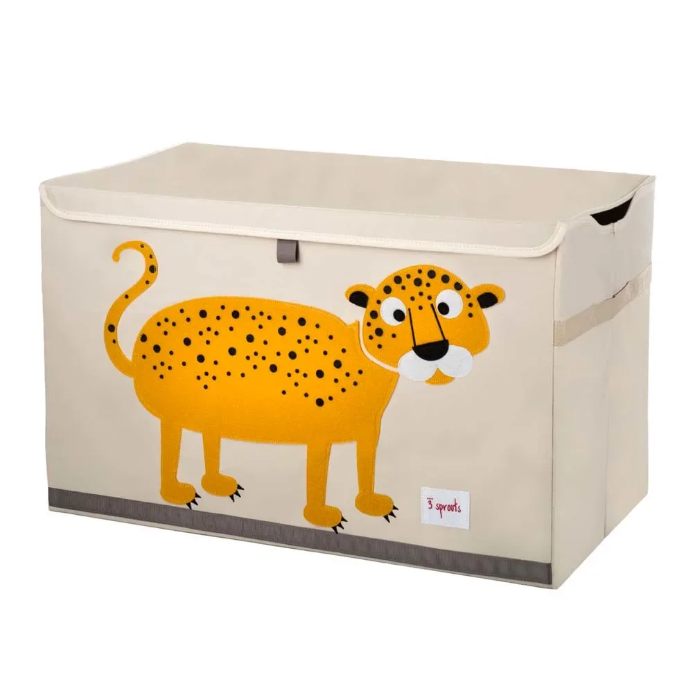 "3 Sprouts pudełko do przechowywania pokrywa leopard image"
