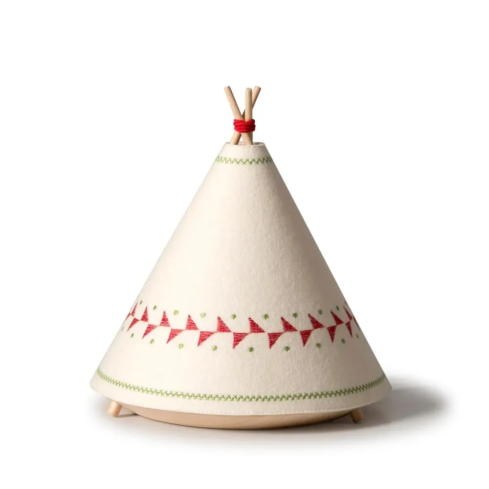 "Buokids lampa stołowa i lampka nocna tipi czerwone image"