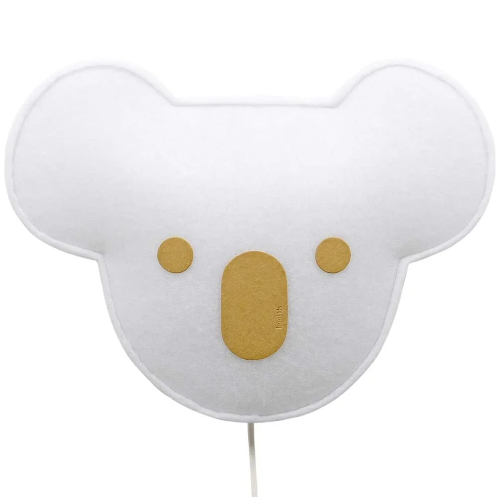 "Buokids Soft lampa ścienna Miś Koala musztardowy żółty image"