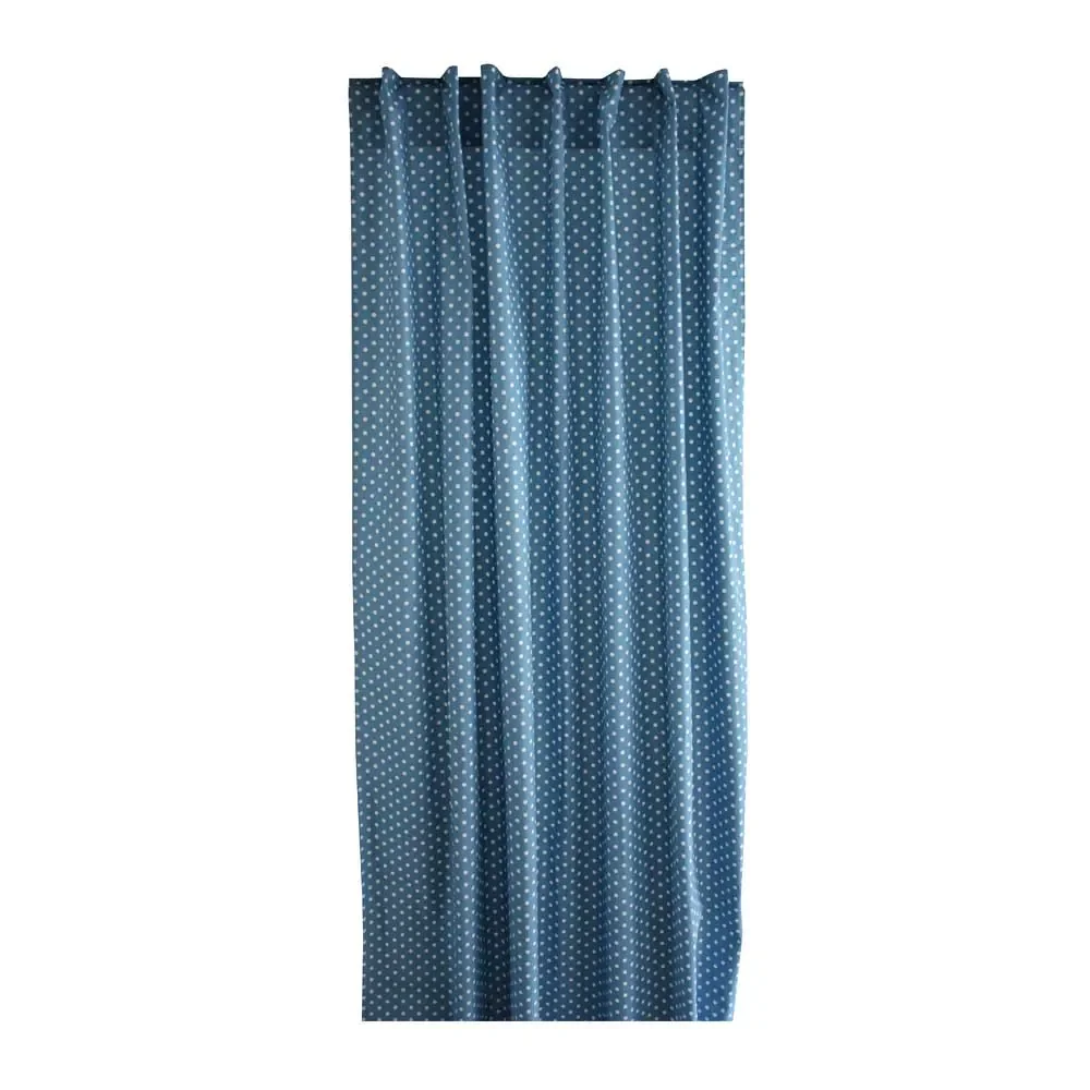 "Zestaw zasłon Bink w kropki jean blue image"