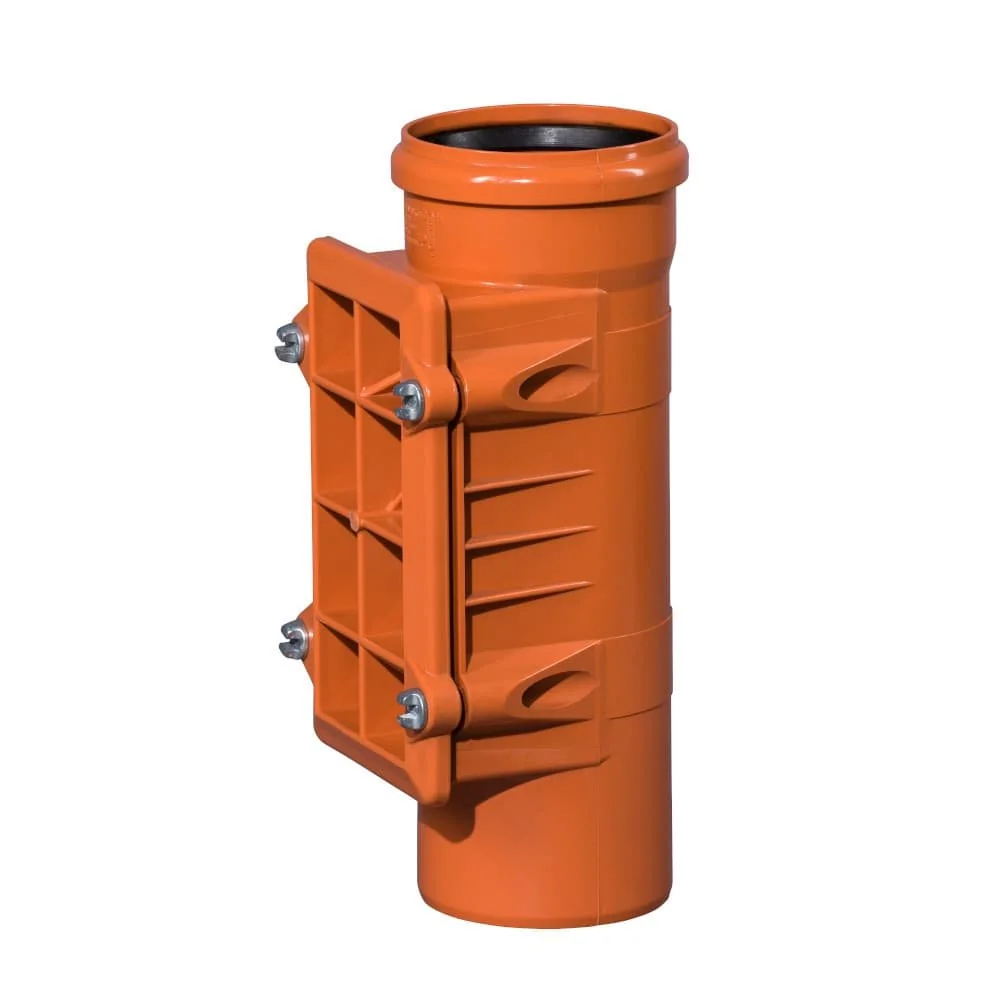 "Rura KG 125 mm: Rewizyjna, Kanalizacyjna, Czyszczak image"