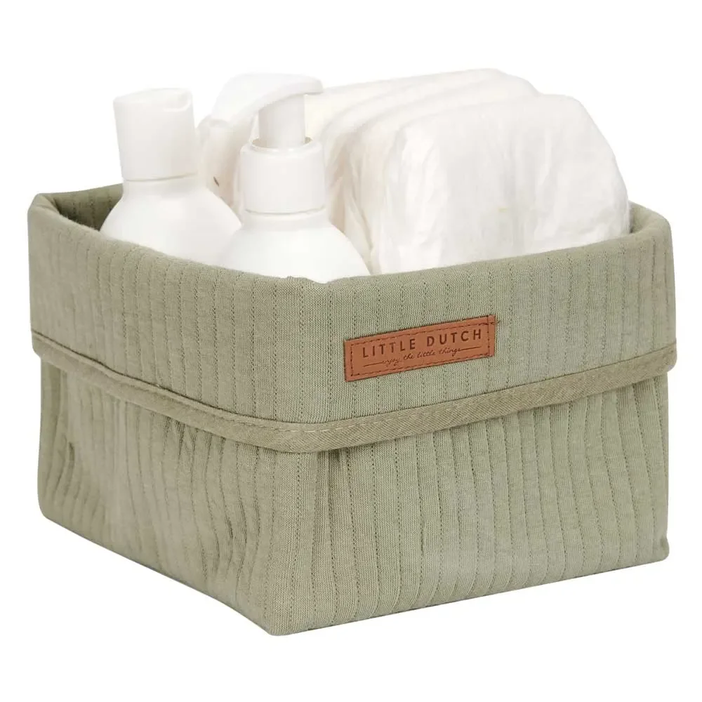 Little Dutch Basket mały zwykły oliwkowy "Pure Olive