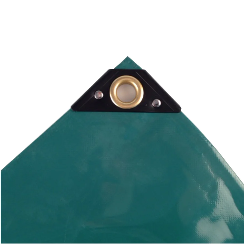 "Plandeka PVC, plandeka wodoodporna, 650g/m², 8x10m (80m²), plandeka budowlana, zielona image"